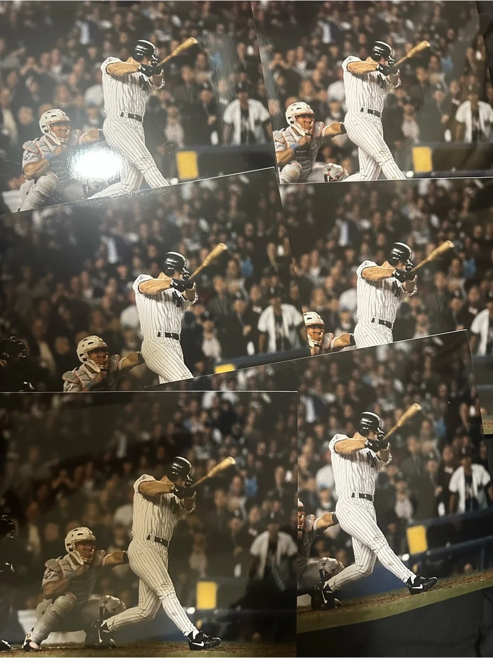 Lot of 6 Tino Martinez 1998 World Series grand slam photos Yankees 8x10